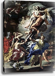 Постер Солимена Франческо Boreas abducting Oreithyia, daughter of Erechtheus, 1729