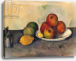 Постер Сезанн Поль (Paul Cezanne) Still life with Apples, c.1890