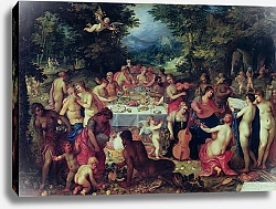 Постер Бален Хендрик The Banquet of the Gods
