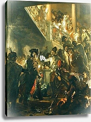 Постер Мензель Адольф Frederick II the Great in Lissa, Bonsoir, Messieurs! 1858
