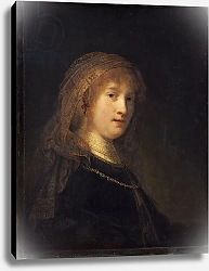Постер Рембрандт (Rembrandt) Saskia van Uylenburgh, c.1634-1640