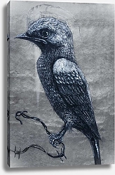 Постер Одно из самых известных произведений уличного искусства в Катовице, Польша. Вторая птица