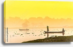 Постер Рыбаки на реке, Мандалай, Мьянма