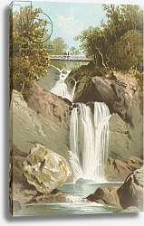 Постер Школа: Английская 19в. Waterfall at Inversnaid - Loch Lomond