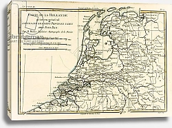 Постер Бонне Чарльз (карты) Holland Including the Seven United Provinces of the Low Countries, 1780