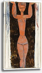 Постер Модильяни Амедео (Amedeo Modigliani) Cariatide, 1913
