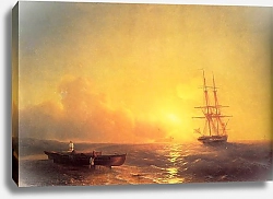 Постер Айвазовский Иван Рыбаки на берегу моря