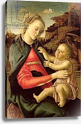 Постер Боттичелли Сандро (Sandro Botticelli) The Virgin and Child c.1465-70