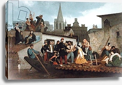 Постер Бугеро Вильям (Adolphe-William Bouguereau) Napoleon III Visiting Flood Victims of Tarascon in June 1856, 1856
