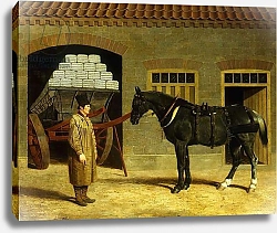 Постер Херринг Джон A Cart Horse and Driver Outside a Stable, 1827