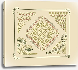 Постер Верней Морис Abstract design based on small leaf shapes.