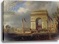 Постер Себрон Ипполит Fete de la Fraternite at the Arc de Triomphe, Place de l'Etoile, Paris om 20th April 1848
