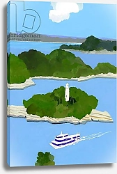 Постер Хируёки Исутзу (совр) Sightseeing boat