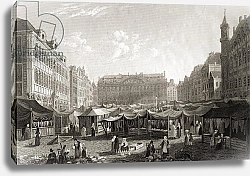 Постер Бэтти The Grande Place, Brussels, from 'Select Views of some of the Principal Cities of Europe, 1832