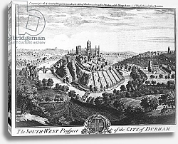 Постер Школа: Английская, 17в. The South-West Prospect of the City of Durham, circa 1600