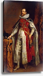 Постер Дик Энтони Portrait of Henry Danvers, 1st Earl of Danby, in robes of a Knight of the Garter, c.1630