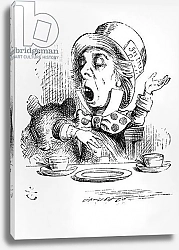 Постер Тениель Джон The Mad Hatter, illustration from 'Alice's Adventures in Wonderland', by Lewis Carroll, 1865