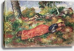 Постер Ренуар Пьер (Pierre-Auguste Renoir) Young Girl Sleeping on the Grass