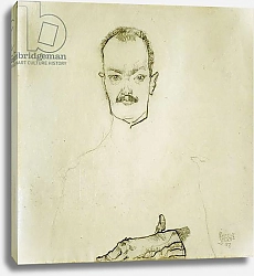 Постер Шиле Эгон (Egon Schiele) Portrait of Arthur Roessler, 1910