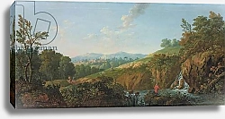 Постер Баррет Джордж Wooded river landscape 1
