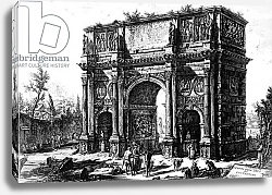 Постер Пиранези Джованни A View of the Arch of Constantine, from the 'Views of Rome' series, c.1760