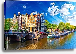 Постер Голландия, Амстердам. Солнечный Pays-Bas
