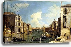 Постер Каналетто (Giovanni Antonio Canal) The Grand Canal, Venice, Looking East from the Campo di San Vio,