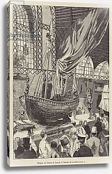 Постер Школа: Французская 19в. Barque de Pierre le Grand, l'aieule de la flotte russe