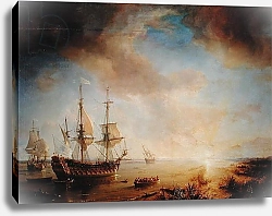 Постер Гудин Жан Expedition of Robert Cavelier de La Salle in Louisiana in 1684, 1844
