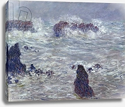 Постер Моне Клод (Claude Monet) Storm, off the Coast of Belle-Ile, 1886