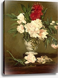 Постер Мане Эдуард (Edouard Manet) Vase of Peonies on a Small Pedestal, 1864