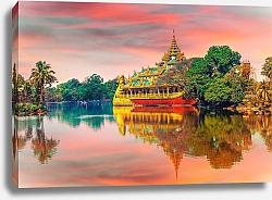 Постер Янгон, Мьянма (Бирма)