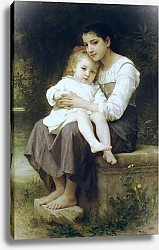 Постер Бугеро Вильям (Adolphe-William Bouguereau) Старшая сестра
