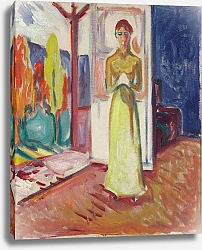 Постер Мунк Эдвард Woman Standing in the Doorway