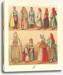 Постер Россия: костюмы мужчин и женщин #4