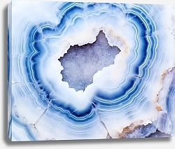 Постер Geode of blue agate stone 7