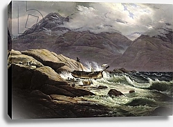 Постер Даль Йоханн Shipwreck on the Norwegian Coast, 1831