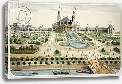 Постер Школа: Французская The Palais du Trocadero at the Exposition Universelle in Paris in 1878