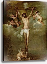 Постер Рубенс Петер (Pieter Paul Rubens) Christ attended by angels holding chalices