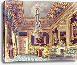 Постер Пайн Уильям (грав) The Blue Velvet Room, Carlton House from Pyne's 'Royal Residences', 1818