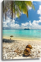 Постер  Райский вид с атолла Рангироа, Французская Полинезия