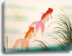 Постер Китайские золотые рыбки