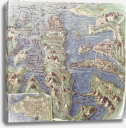 Постер Школа: Итальянская 16в. Siege of Malta, detail from the 'Galleria delle Carte Geografiche', 1580-83
