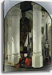 Постер Витте Эмануэль Interior view of the New Church in Delft