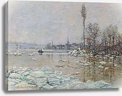 Постер Моне Клод (Claude Monet) Таяние льда