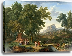 Постер Хейсум Ян Arcadian Landscape with a Bust of Flora
