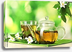 Постер Зеленый чай с жасмином