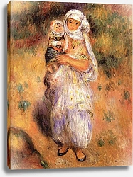 Постер Ренуар Пьер (Pierre-Auguste Renoir) Алжирка с ребенком