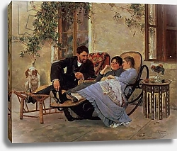 Постер Кузнецов Николай After Dinner, 1888