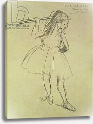 Постер Дега Эдгар (Edgar Degas) PD.32-1978 Girl Dancer at the Barre, c.1878